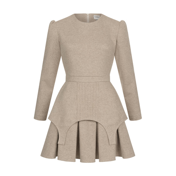Dress Adel mini with basque beige