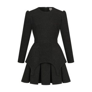 Dress Adel mini with basque graphite