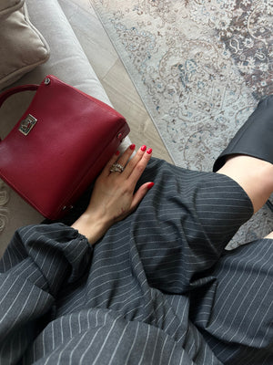 Dress Sicily suit gray striped