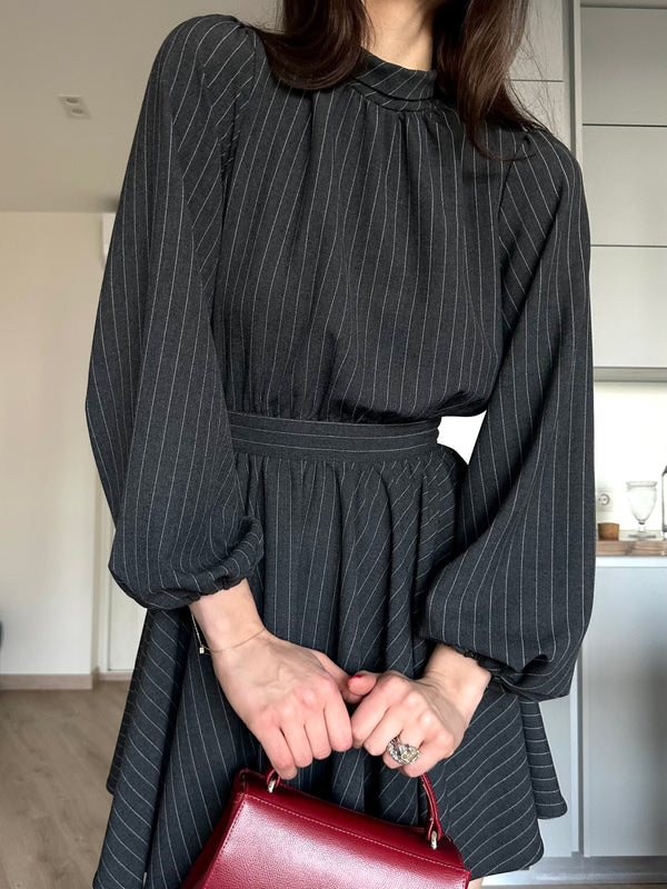 Dress Sicily suit gray striped
