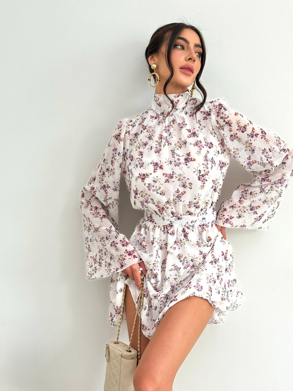 Dress Sicilya milk chiffon