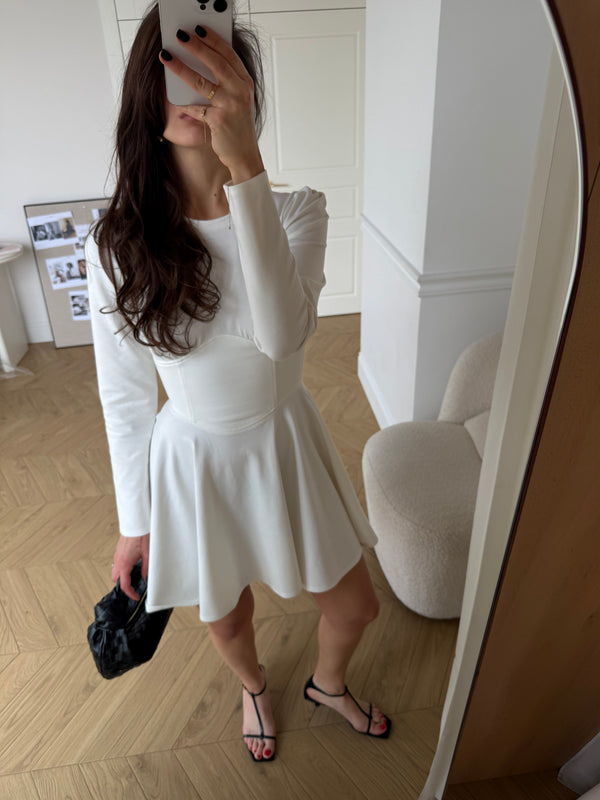 Dress angel corset white
