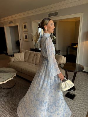 Sicilya blue dior maxi