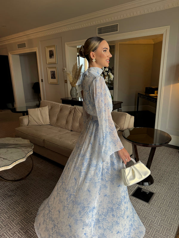 Sicilya blue dior maxi