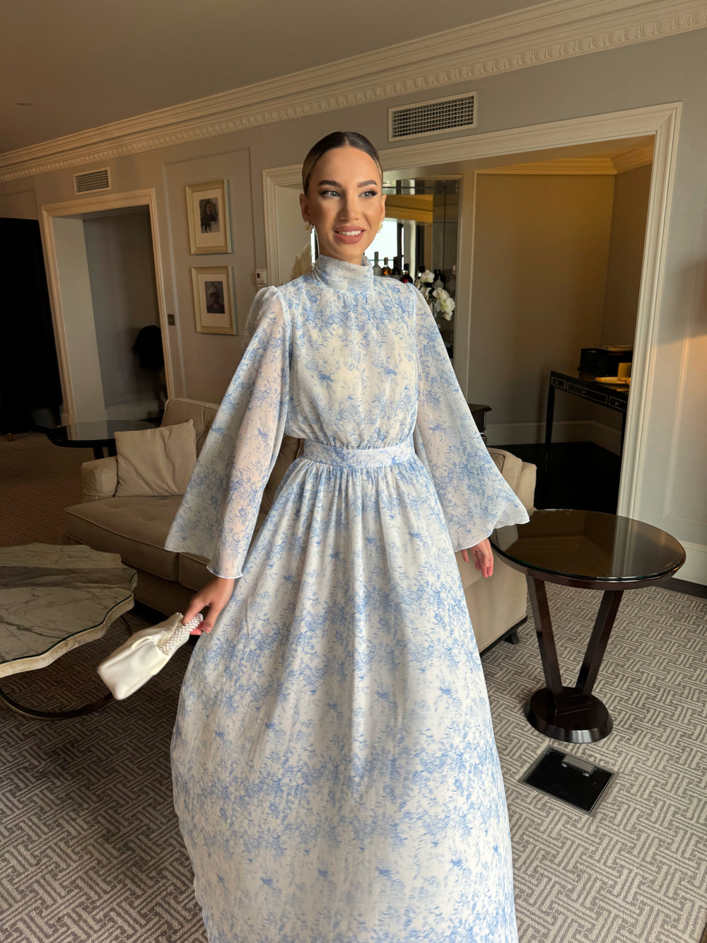 Sicilya blue dior maxi