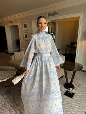 Sicilya blue dior maxi