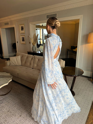 Sicilya blue dior maxi