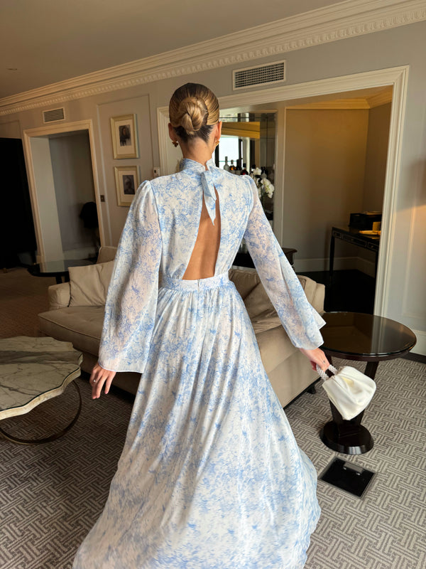 Sicilya blue dior maxi