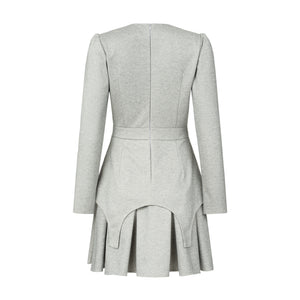 Dress Adel mini with basque gray