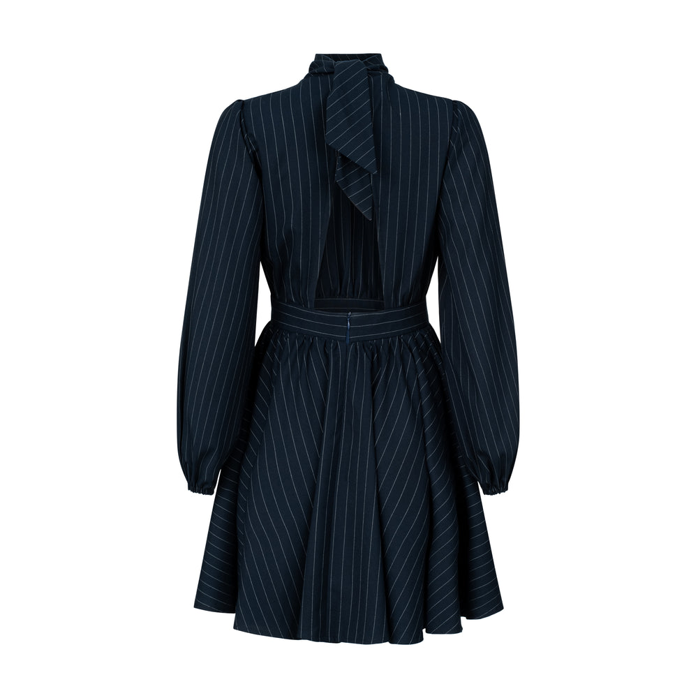 Sicilia blue striped dress
