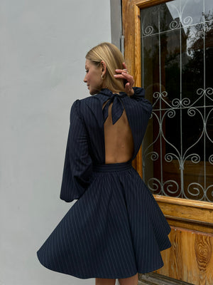 Sicilia blue striped dress