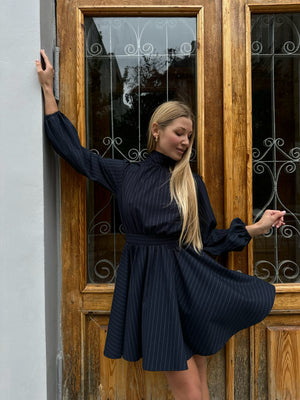 Sicilia blue striped dress