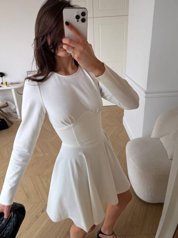 Dress angel corset white