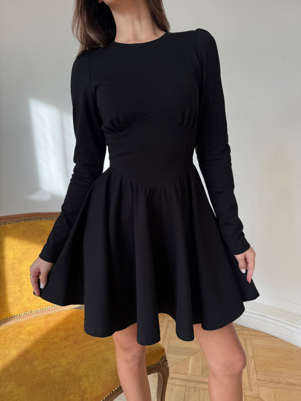 Dress angel corset black