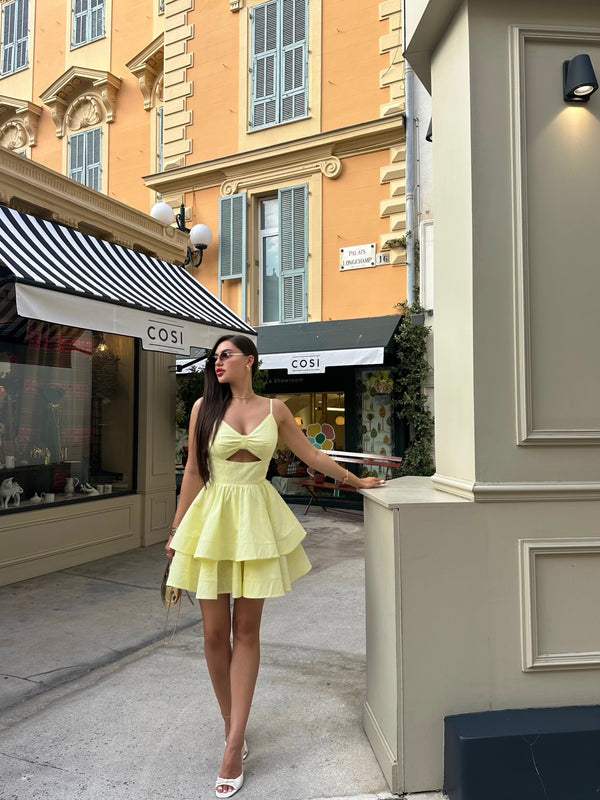 Dress Bella butter yellow