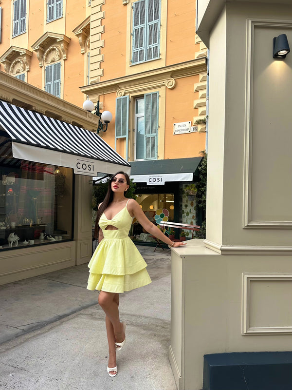 Dress Bella butter yellow