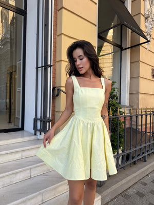 Dress Sabrina butter yellow