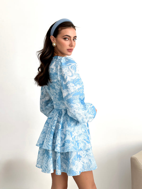 Сукня Klari in the style of Dior made of polished linen