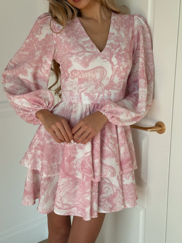 Dress Klari dior pink tigers