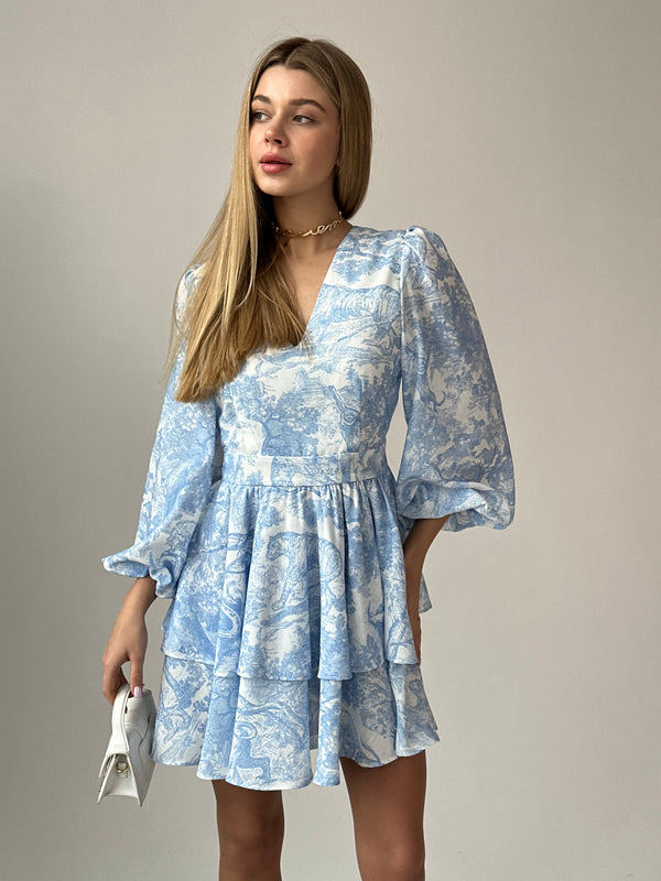 Dress Klari dior blue tigers