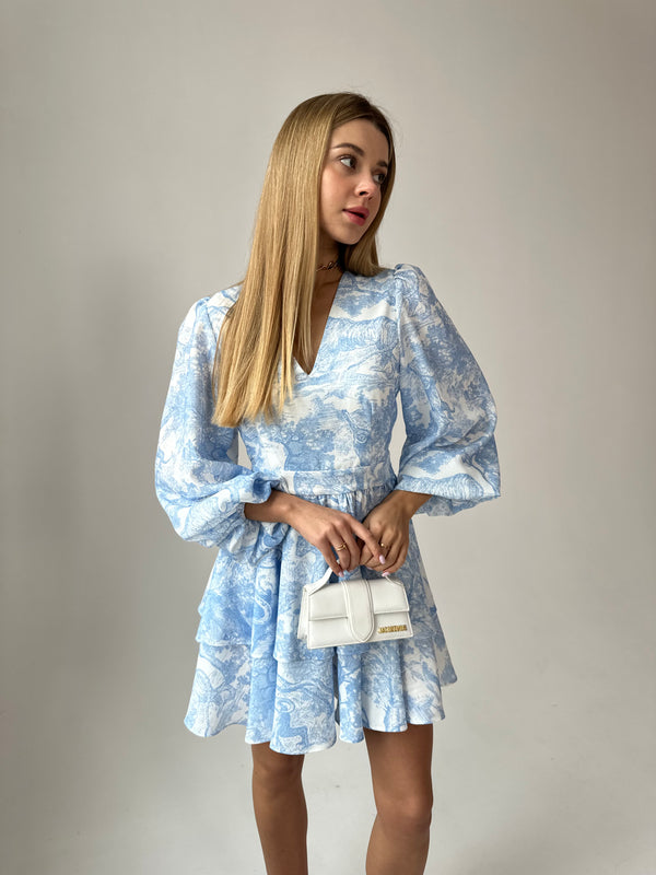 Dress Klari dior blue tigers