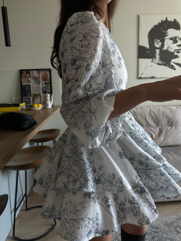 Dress Klari dior black branches
