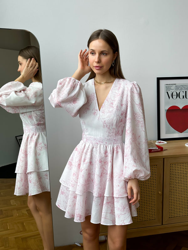 Dress Klari dior rose branches