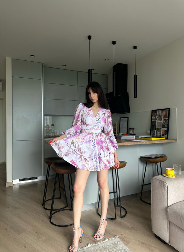 Dress Klari dior bright pink