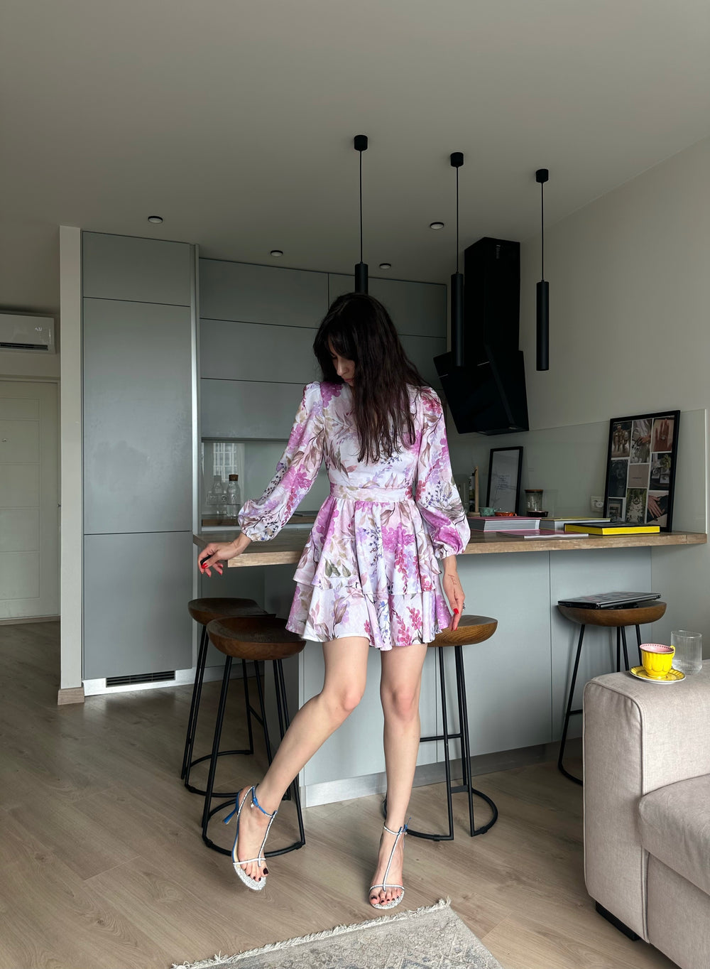 Dress Klari dior bright pink