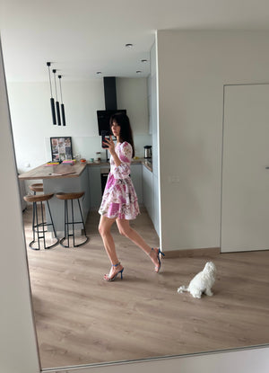 Dress Klari dior bright pink