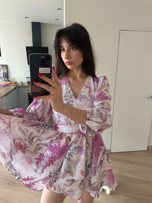 Dress Klari dior bright pink