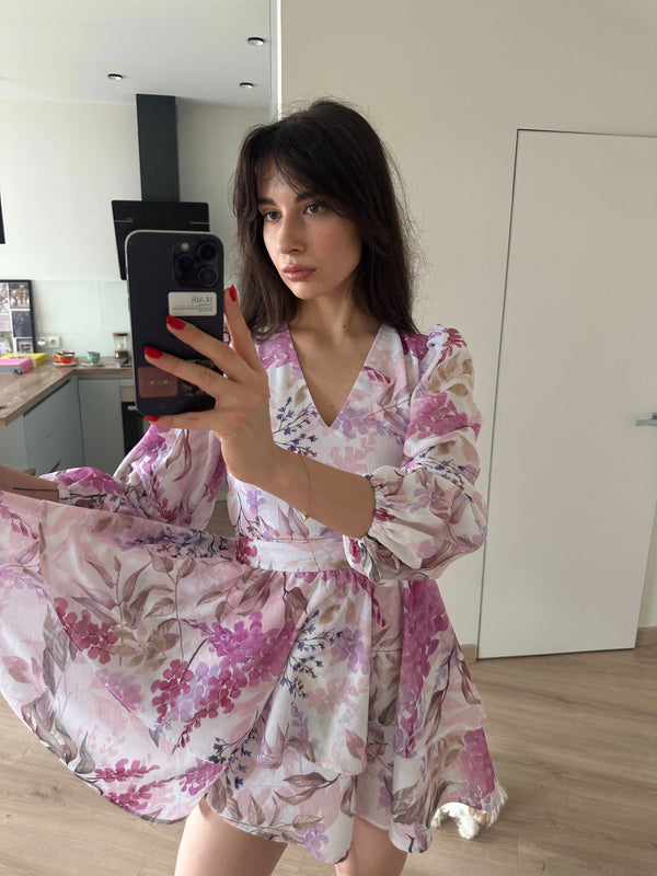 Dress Klari dior bright pink