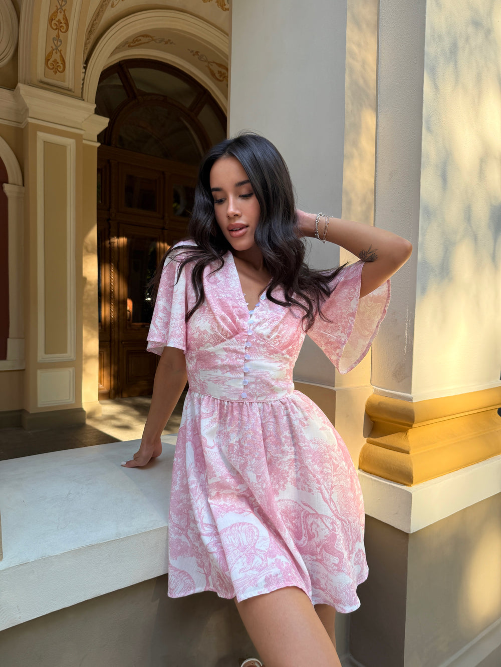 Dress Elian dior pink tigers