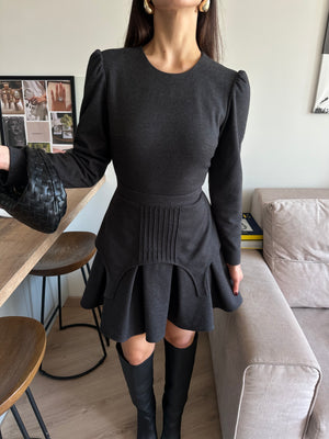 Dress Adel mini with basque graphite