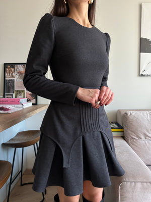 Dress Adel mini with basque graphite