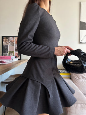 Dress Adel mini with basque graphite