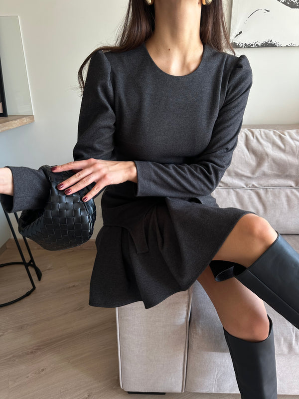 Dress Adel mini with basque graphite