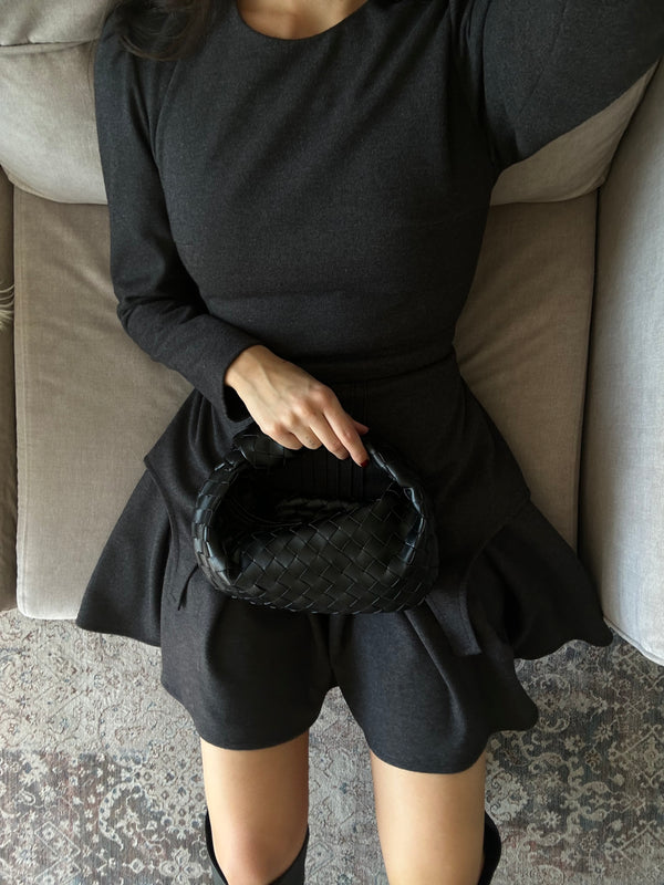 Dress Adel mini with basque graphite