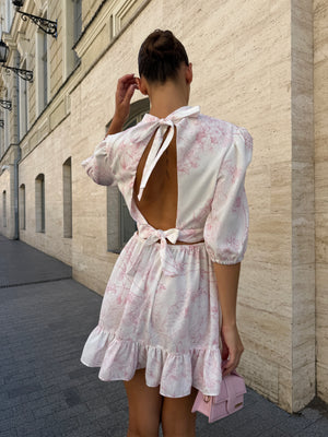 Dress Adri pink branch