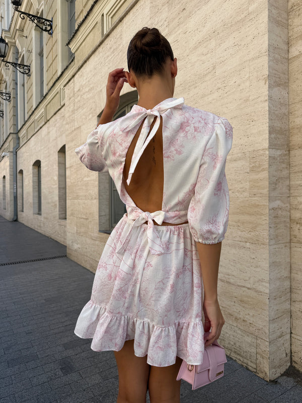 Dress Adri pink branch