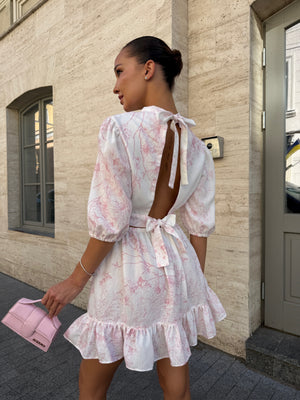 Dress Adri pink branch