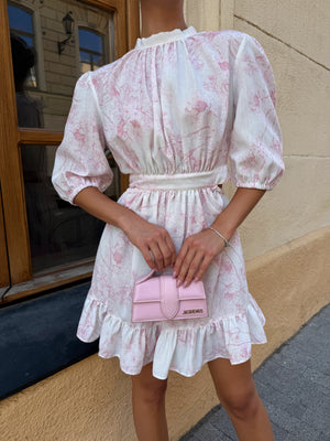 Dress Adri pink branch