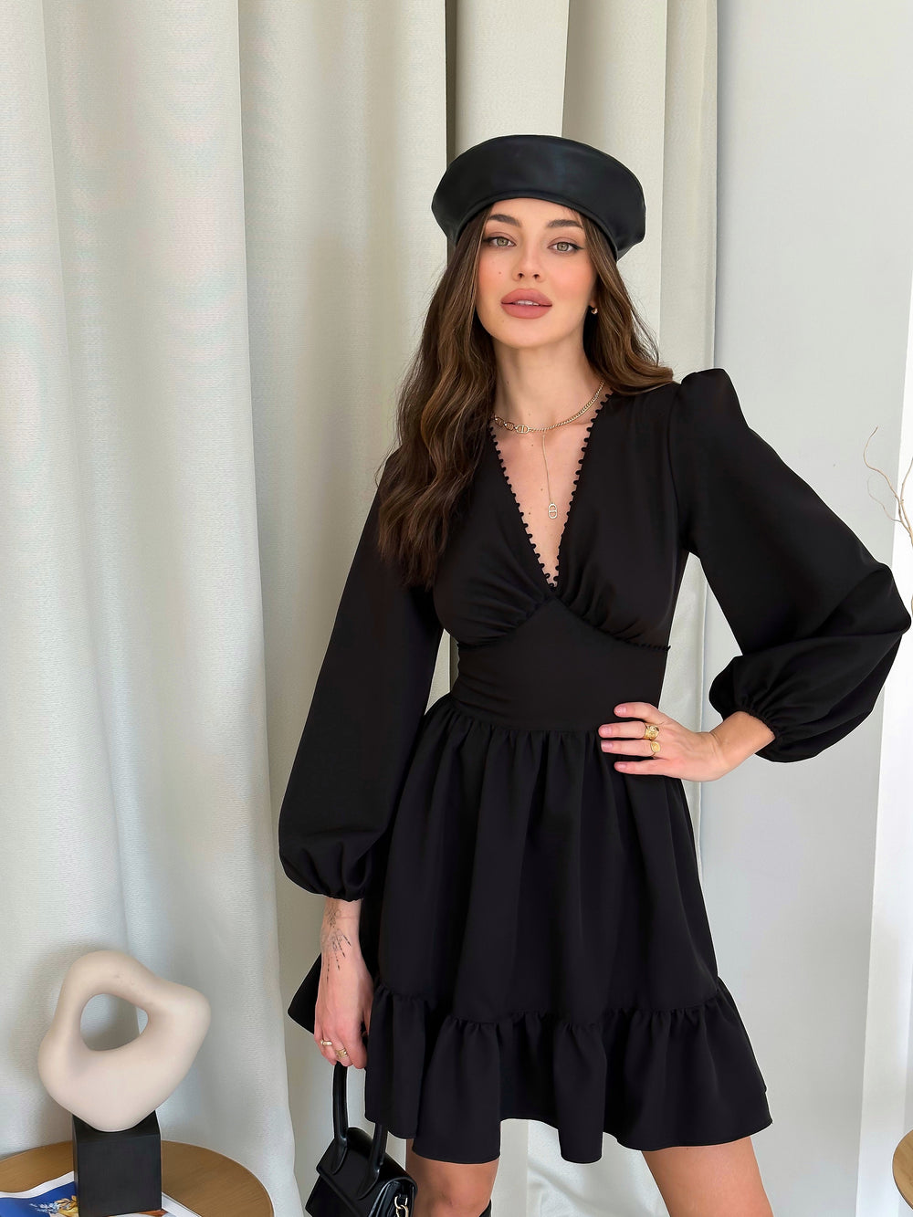 Dress Floral black suit