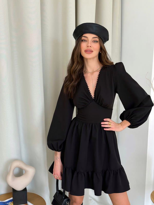 Dress Floral black suit
