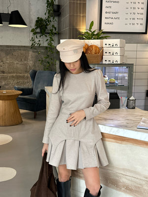 Dress Adel mini with basque beige