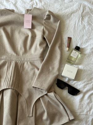 Dress Adel mini with basque beige
