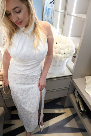 Dress Ella midi jacquard
