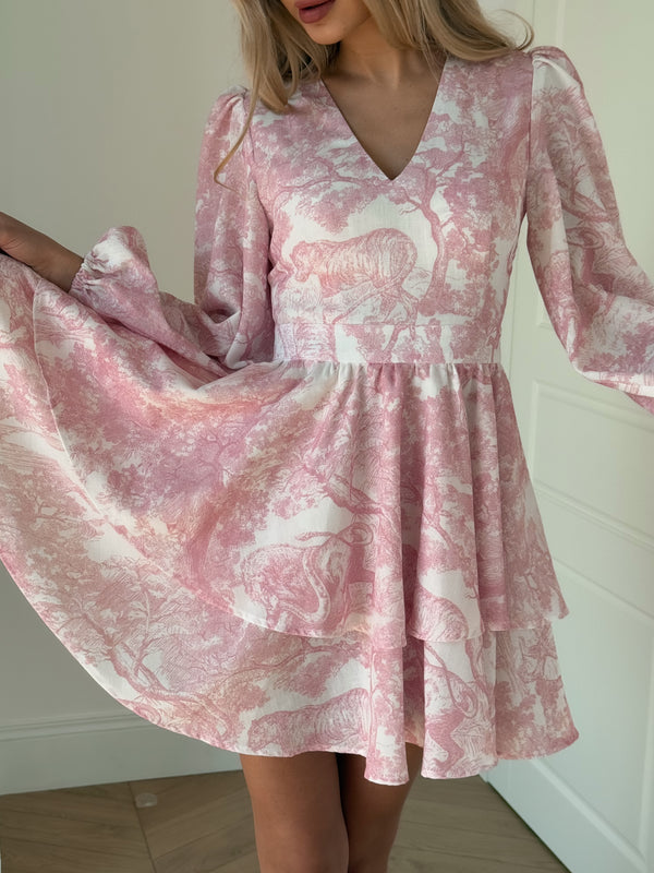 Dress Klari dior pink tigers