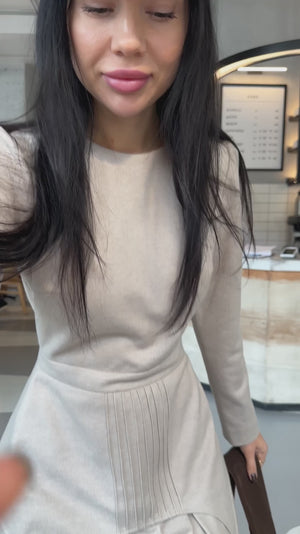 Dress Adel mini with basque beige