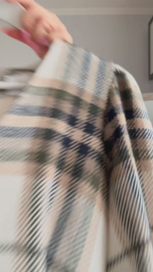 Dress Klari warm khaki check